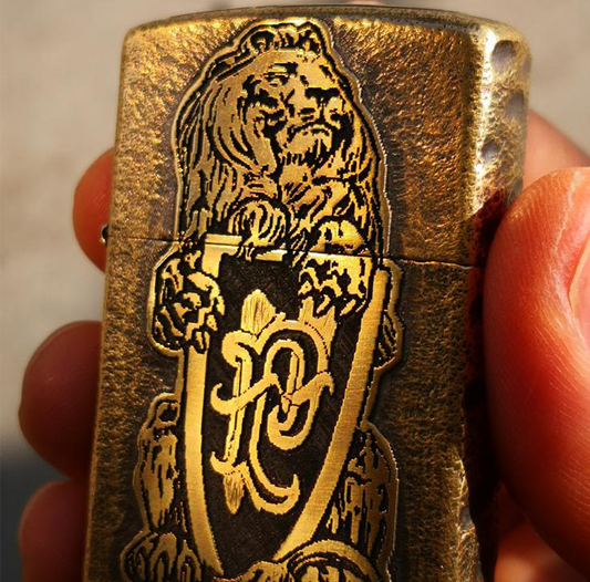 Custom Carved Padilla Zippo Lighter Case